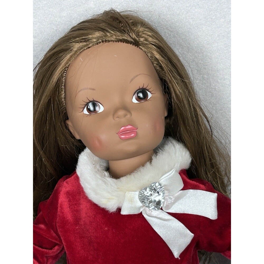 VTG Terri Lee 16 inch doll 2005 festive Christmas outfit long hair